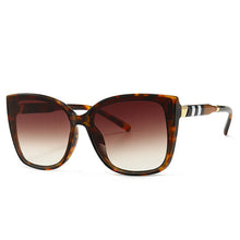 Load image into Gallery viewer, 46305 Vintage Square Cat Eye Stripe Sunglasses Men Women Optical Computer Glasses