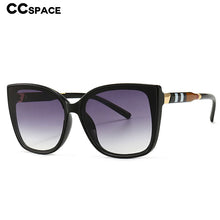 Load image into Gallery viewer, 46305 Vintage Square Cat Eye Stripe Sunglasses Men Women Optical Computer Glasses