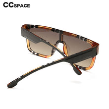 Load image into Gallery viewer, 46310 Oversized Square One Lens Stripe Sunglasses Men Women Shades UV400 Vintage Glasses