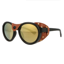 Load image into Gallery viewer, 46311 Steam Punk Oval Windproof Goggle Sunglasses Men Women Shades UV400 Vintage Glasses