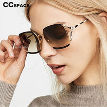 Load image into Gallery viewer, 46313 Brand Design Square Hollow Stripe  Sunglasses Men Women Shades UV400 Vintage Glasses