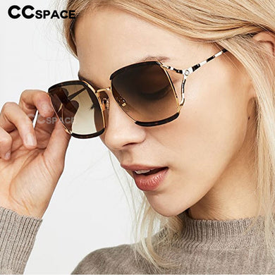 46313 Brand Design Square Hollow Stripe  Sunglasses Men Women Shades UV400 Vintage Glasses