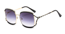 Load image into Gallery viewer, 46313 Brand Design Square Hollow Stripe  Sunglasses Men Women Shades UV400 Vintage Glasses