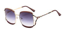 Load image into Gallery viewer, 46313 Brand Design Square Hollow Stripe  Sunglasses Men Women Shades UV400 Vintage Glasses