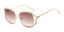 Load image into Gallery viewer, 46313 Brand Design Square Hollow Stripe  Sunglasses Men Women Shades UV400 Vintage Glasses