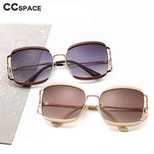 Load image into Gallery viewer, 46313 Brand Design Square Hollow Stripe  Sunglasses Men Women Shades UV400 Vintage Glasses