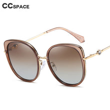 Load image into Gallery viewer, 46319 Cat Eye Round Diamond Sunglasses TAC Lenses Men Women Shades UV400 Vintage Glasses