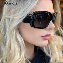 Load image into Gallery viewer, 46335 Retro Oversized Square Sunglasses Men Women Shades Uv400 Vintage Glasses