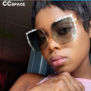 46340 Pearl Square  Metal Frame Sunglasses Men Women Shades UV400 Vintage Glasses