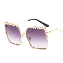 Load image into Gallery viewer, 46340 de lujo cuadrada de gafas de sol con montura de Metal de moda hombres mujeres tonos UV400 gafas Vintage