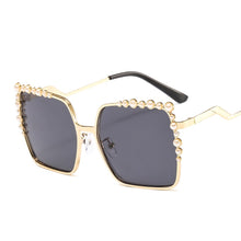 Load image into Gallery viewer, 46340 de lujo cuadrada de gafas de sol con montura de Metal de moda hombres mujeres tonos UV400 gafas Vintage