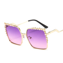 Load image into Gallery viewer, 46340 de lujo cuadrada de gafas de sol con montura de Metal de moda hombres mujeres tonos UV400 gafas Vintage