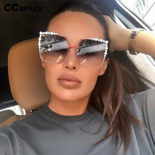 Load image into Gallery viewer, 46340 de lujo cuadrada de gafas de sol con montura de Metal de moda hombres mujeres tonos UV400 gafas Vintage