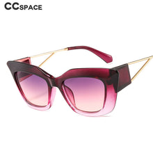 Load image into Gallery viewer, 46342 Big Cat Eye Retro Square Sunglasses Women Shades Uv400 Vintage Glasses