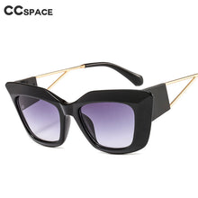 Load image into Gallery viewer, 46342 Big Cat Eye Retro Square Sunglasses Women Shades Uv400 Vintage Glasses