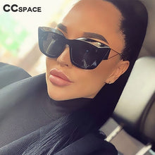 Load image into Gallery viewer, 46342 Big Cat Eye Retro Square Sunglasses Women Shades Uv400 Vintage Glasses