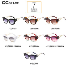 Load image into Gallery viewer, 46342 Big Cat Eye Retro Square Sunglasses Women Shades Uv400 Vintage Glasses