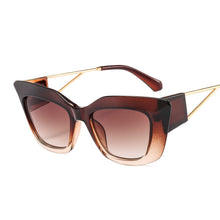 Load image into Gallery viewer, 46342 Big Cat Eye Retro Square Sunglasses Women Shades Uv400 Vintage Glasses