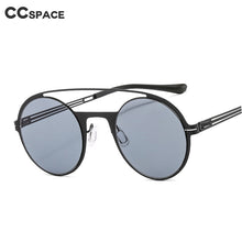 Load image into Gallery viewer, 46345 Retro Round Punk Sunglasses Men Women Shades Uv400 Vintage Glasses