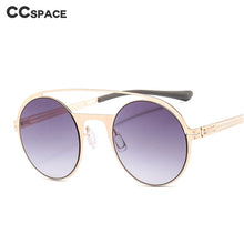 Load image into Gallery viewer, 46345 Retro Round Punk Sunglasses Men Women Shades Uv400 Vintage Glasses