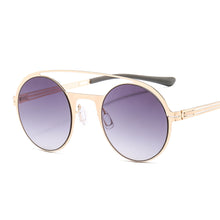 Load image into Gallery viewer, 46345 Retro Round Punk Sunglasses Men Women Shades Uv400 Vintage Glasses