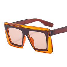 Load image into Gallery viewer, 46373 Square Big Frame Retro Sunglasses Men Women Shades UV400 Vintage Glasses