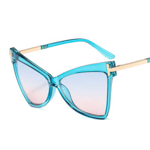 Load image into Gallery viewer, 46384 Retro Brand Designer Cat Eye Sunglasses Men Women Shades Uv400 Vintage Glasses