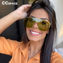 Load image into Gallery viewer, 46433 Goggle One Lens Sunglasses Men Women Gradient Shades UV400 Vintage Glasses Oculos