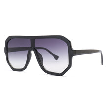 Load image into Gallery viewer, 46478 Oversized One Lens Square Sunglasses Women Goggle Shades Uv400 Vintage Glasses
