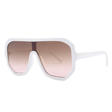 Load image into Gallery viewer, 46478 Oversized One Lens Square Sunglasses Women Goggle Shades Uv400 Vintage Glasses