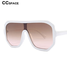 Load image into Gallery viewer, 46478 Oversized One Lens Square Sunglasses Women Goggle Shades Uv400 Vintage Glasses