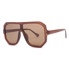 Load image into Gallery viewer, 46478 Oversized One Lens Square Sunglasses Women Goggle Shades Uv400 Vintage Glasses
