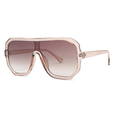 Load image into Gallery viewer, 46478 Oversized One Lens Square Sunglasses Women Goggle Shades Uv400 Vintage Glasses
