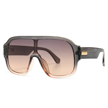 Load image into Gallery viewer, 46503 Oversized One Lens Square Goggle Sunglasses Men Women Shades UV400 Vintage Glasses