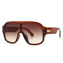 Load image into Gallery viewer, 46503 Oversized One Lens Square Goggle Sunglasses Men Women Shades UV400 Vintage Glasses