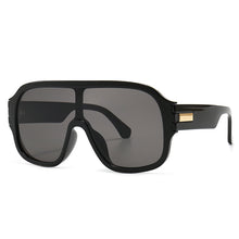 Load image into Gallery viewer, 46503 Oversized One Lens Square Goggle Sunglasses Men Women Shades UV400 Vintage Glasses