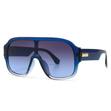 Load image into Gallery viewer, 46503 Oversized One Lens Square Goggle Sunglasses Men Women Shades UV400 Vintage Glasses