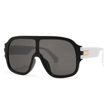 Load image into Gallery viewer, 46503 Oversized One Lens Square Goggle Sunglasses Men Women Shades UV400 Vintage Glasses