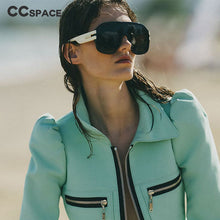 Load image into Gallery viewer, 46503 Oversized One Lens Square Goggle Sunglasses Men Women Shades UV400 Vintage Glasses