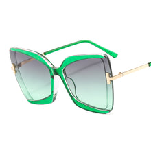 Load image into Gallery viewer, 46507 Cat Eye Square Brand Design Sunglasses Women Shades UV400 Vintage Glasses