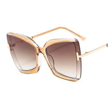Load image into Gallery viewer, 46507 Cat Eye Square Brand Design Sunglasses Women Shades UV400 Vintage Glasses