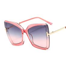 Load image into Gallery viewer, 46507 Cat Eye Square Brand Design Sunglasses Women Shades UV400 Vintage Glasses