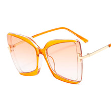 Load image into Gallery viewer, 46507 Cat Eye Square Brand Design Sunglasses Women Shades UV400 Vintage Glasses