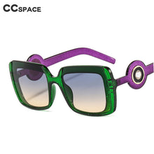 Load image into Gallery viewer, 46529 Square Cat Eye Diamond  Sunglasses Men Women Shades UV400 Vintage Glasses