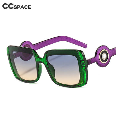 46529 Square Cat Eye Diamond  Sunglasses Men Women Shades UV400 Vintage Glasses