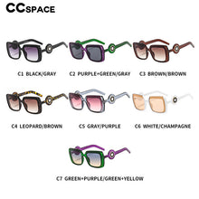Load image into Gallery viewer, 46529 Square Cat Eye Diamond  Sunglasses Men Women Shades UV400 Vintage Glasses