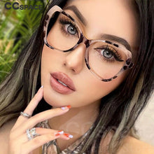 Load image into Gallery viewer, 46536 Cat Eye Anti-Blue Light Women Optical Glasses Frames Protect Eyesight Computer Eyeglasses