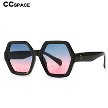 Load image into Gallery viewer, 46539 Retro Rivet Big Frame Sunglasses Men Women Polygon Shades Uv400 Vintage Glasses
