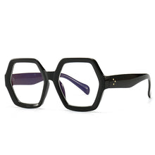 Load image into Gallery viewer, 46539 Retro Rivet Big Frame Sunglasses Men Women Polygon Shades Uv400 Vintage Glasses
