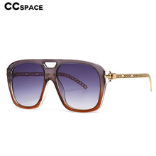Load image into Gallery viewer, 46555 Square Retro Sunglasses Metal Chain Legs Men Women Shades UV400 Vintage Glasses